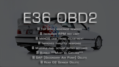 Performance tune for OBD2 E36 3-series (1996-1999)